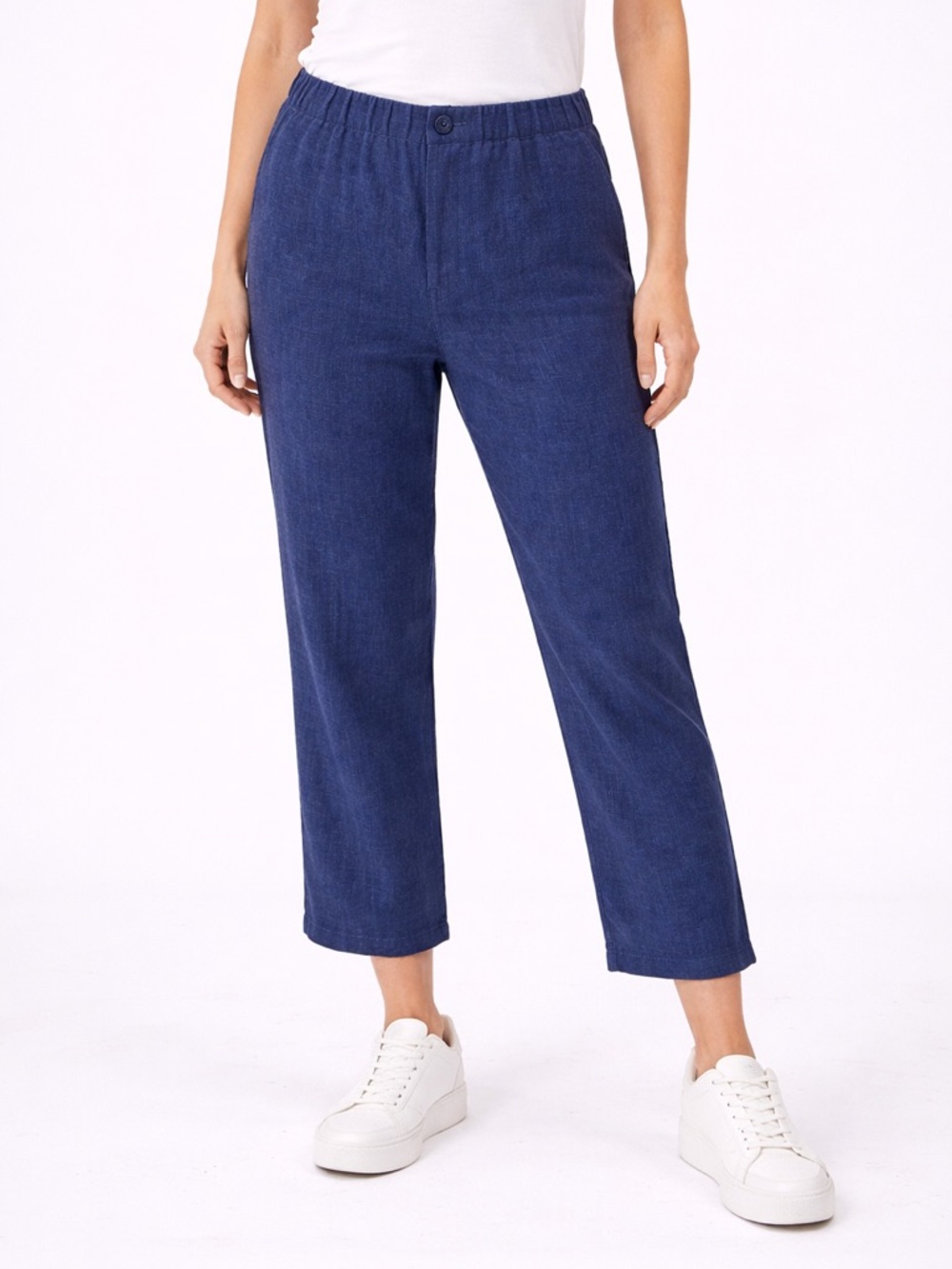 Hatch Maternity Navy Pull-On Pants Size Small Elastic Waist Stretch